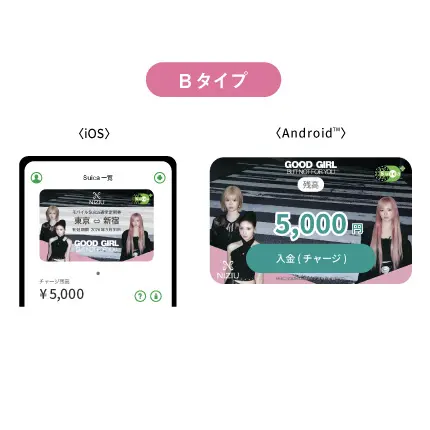 NiziU×JR東日本TRAINキャンペーン モバイルSuica【タイプB