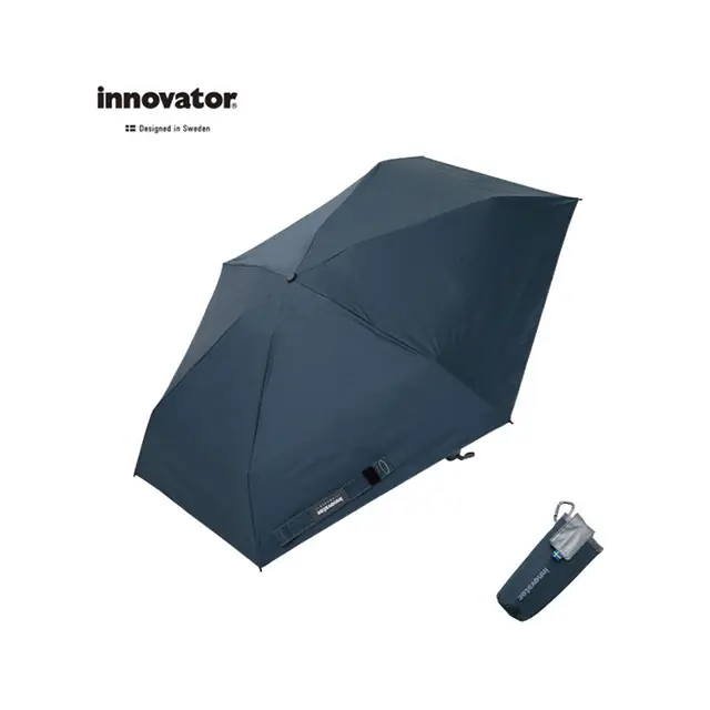 【ｉｎｎｏｖａｔｏｒ】晴雨兼用折畳みコンパクト傘（手開き）５３ｃｍ　ＩＮ－５３Ｍ　ネイビー